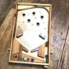 Jeu de flipper en bois 40x25cm gravé