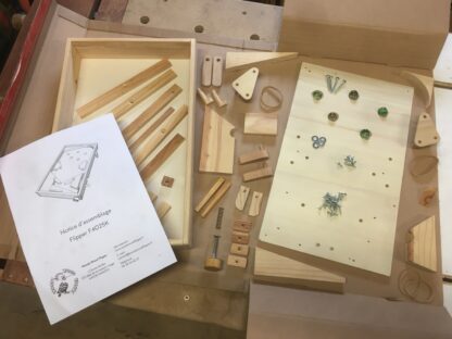 Jeu de flipper en bois 40x25cm en kit