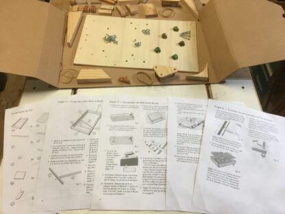 Jeu de flipper en bois 40x25cm en kit – Image 3